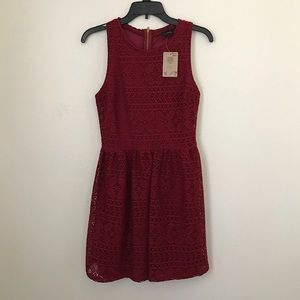 NEW Francesca’s Red Lace Dress